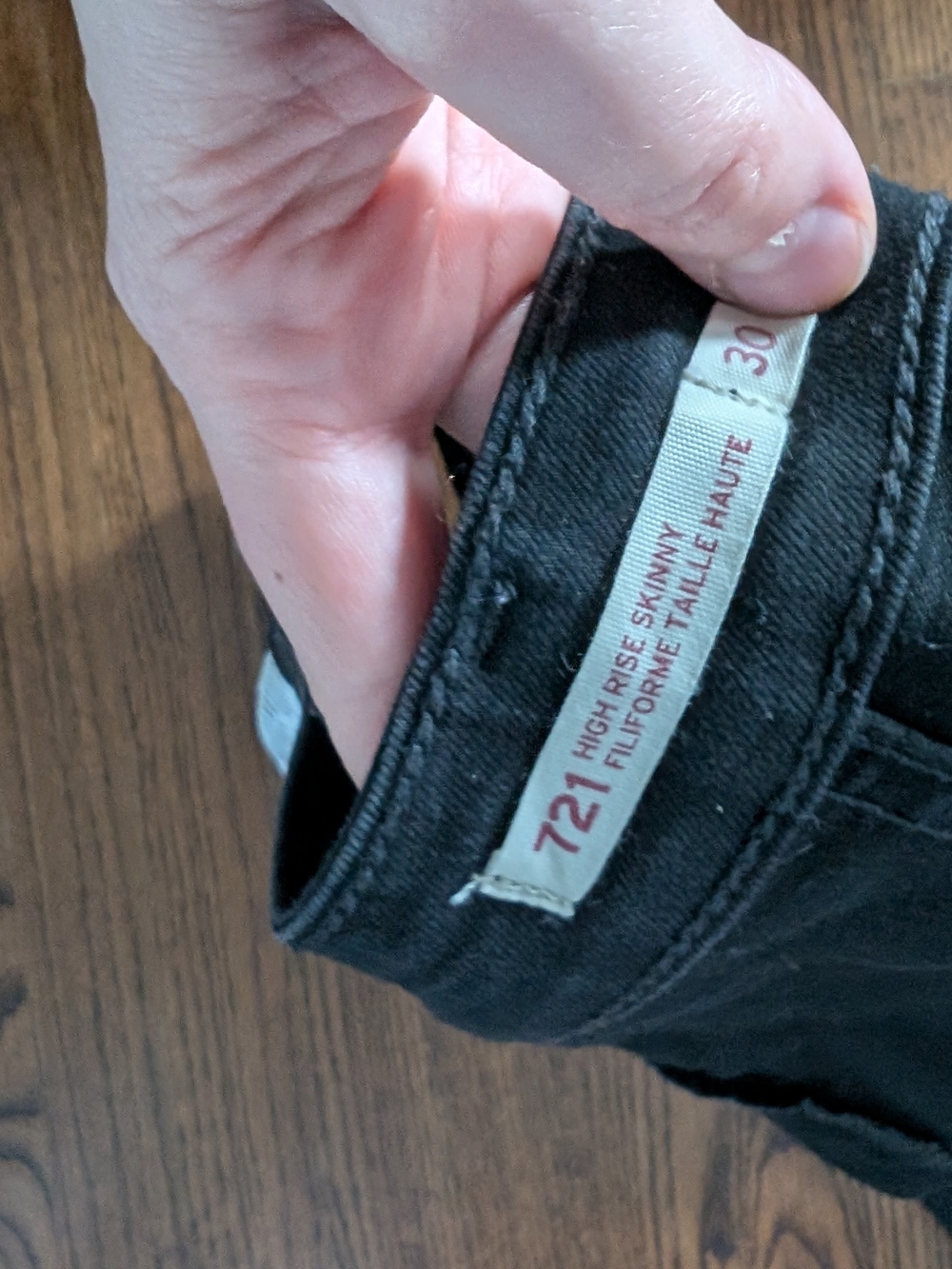 Levi's 721 High Rise Skinny Jeans - Black